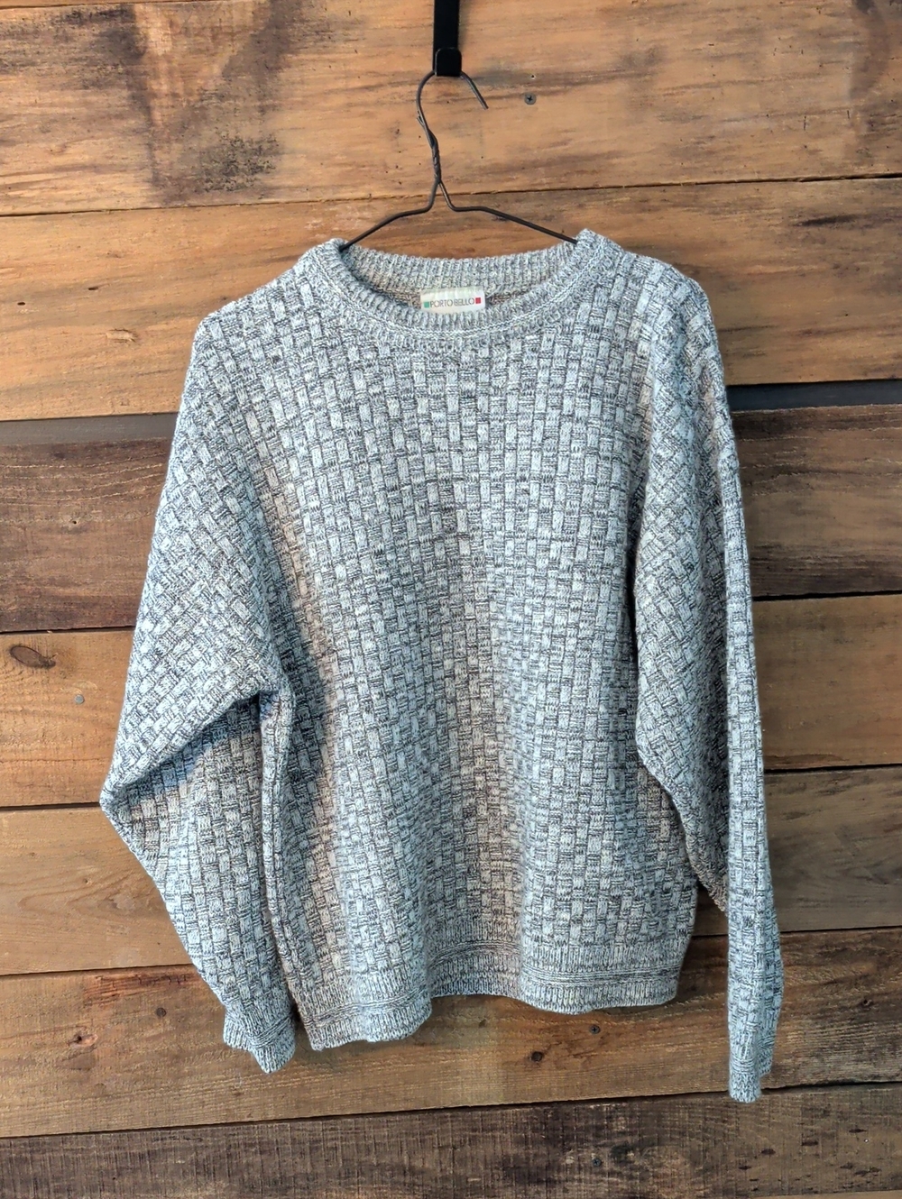Vintage Porto Bello Crewneck Sweater in Heather Gray